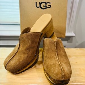 UGG Judi Chestnut Suede Clog - Women 11
